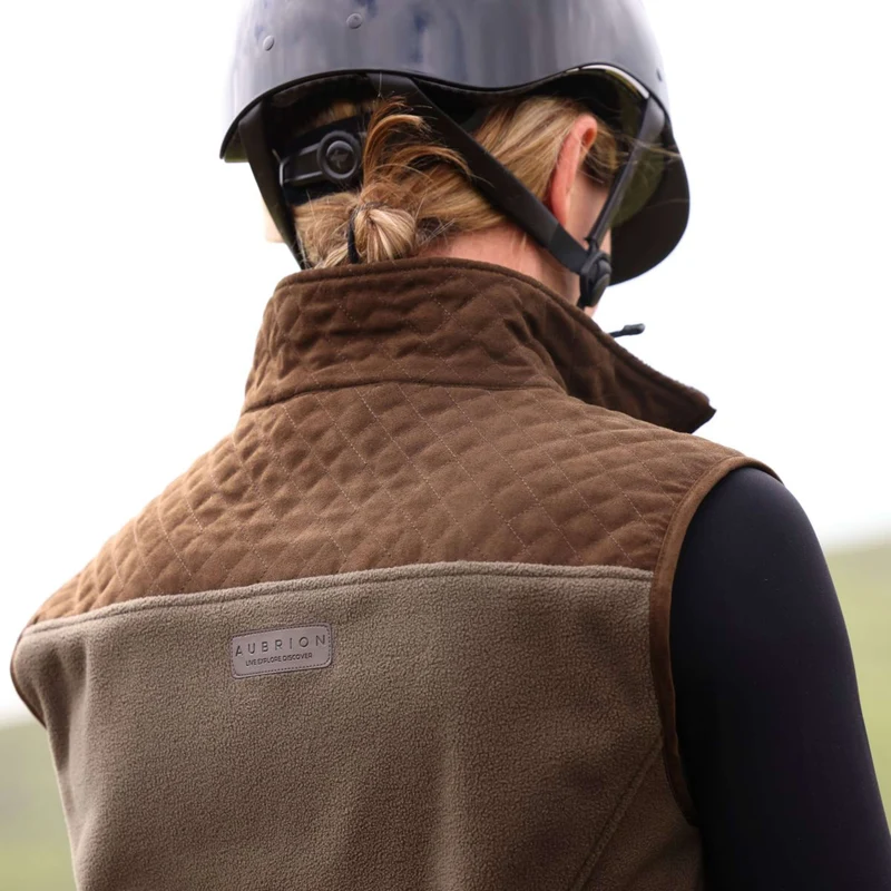 Aubrion by Shires Bodychauffant Heritage Fleece Olive foncé