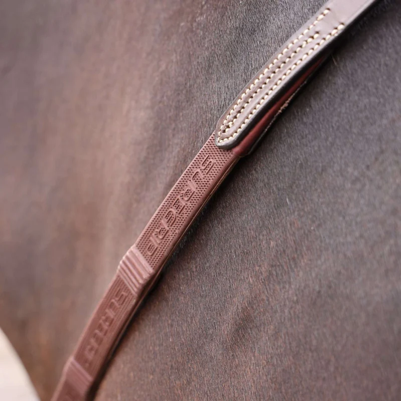 Velociti by Shires Rênes Lusso Elite Pro SureGrip Havane