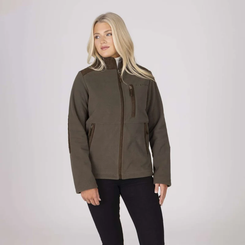 Aubrion by Shires Veste Heritage Fleece Olive foncé