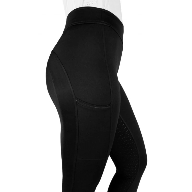 EQUITHÈME Legging d'Équitation Birdy Full Grip Noir