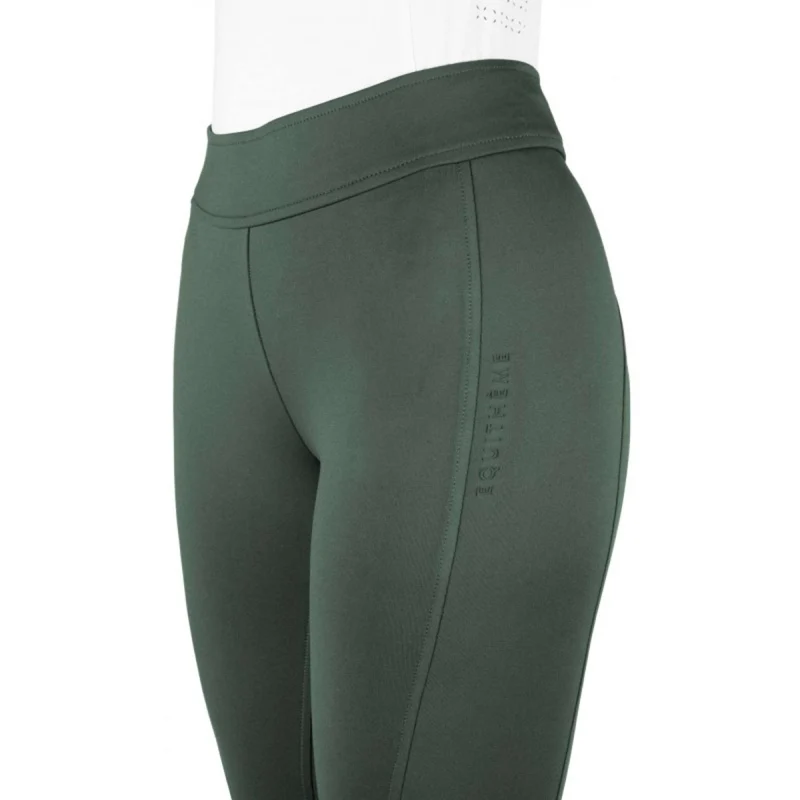 EQUITHÈME Legging d'Équitation Birdy Full Grip Khaki