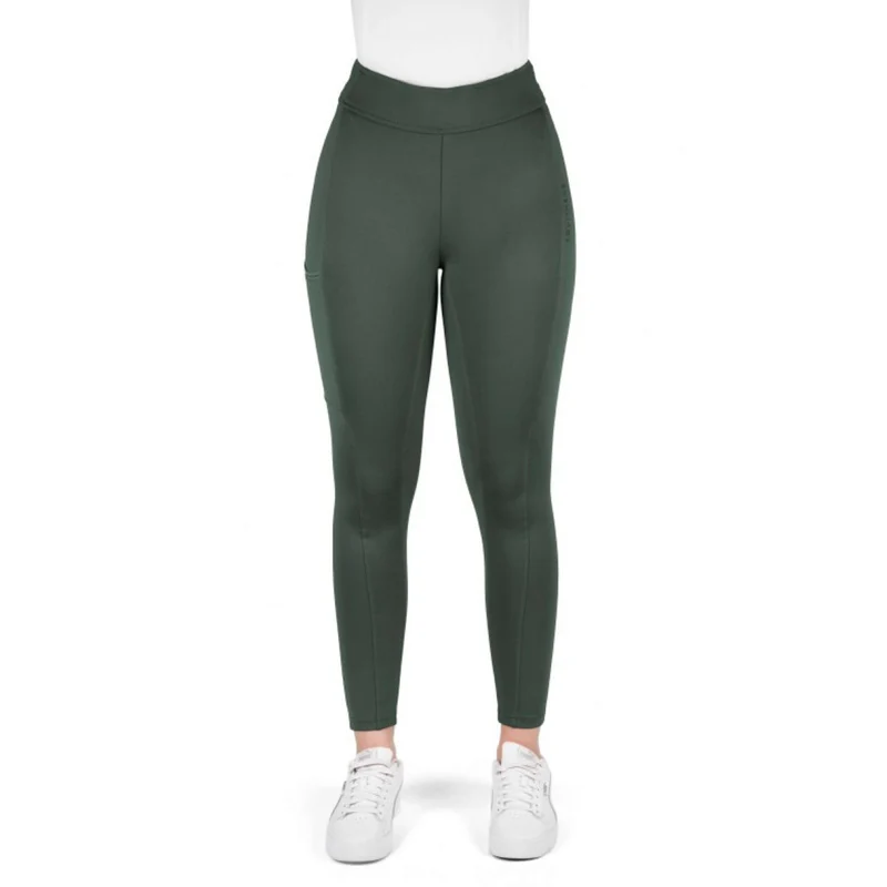 EQUITHÈME Legging d'Équitation Birdy Full Grip Khaki