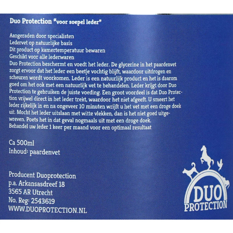 Duo Protection Graisse pour Cuir