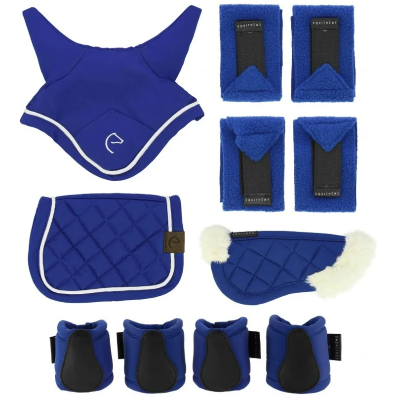 EQUITHÈME Pony Academy Kit d'accessoires Mini Bleu Royal