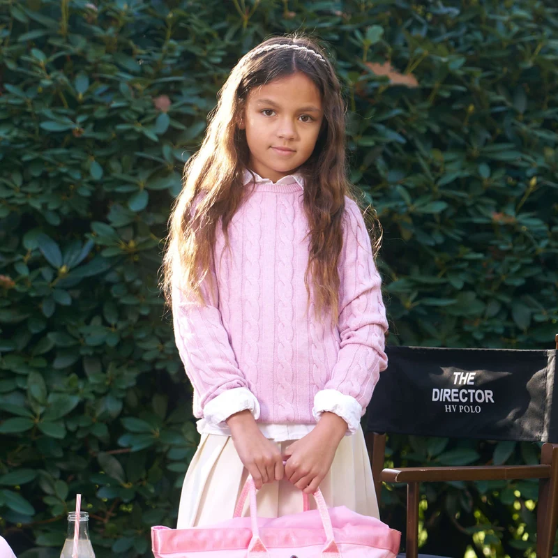 HV Polo Pullover HVPTally Kids Pretty Pink