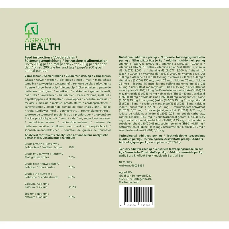 Agradi Health Croquette de Récompense Ail