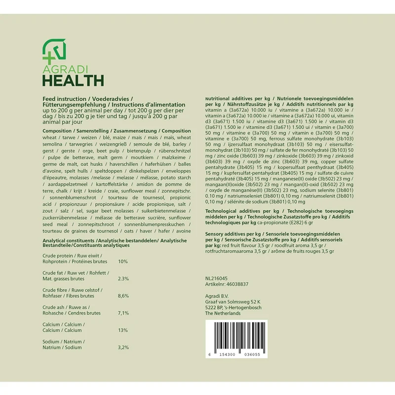 Agradi Health Croquette de Récompense Fruits