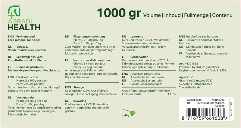 Agradi Health Psyllium