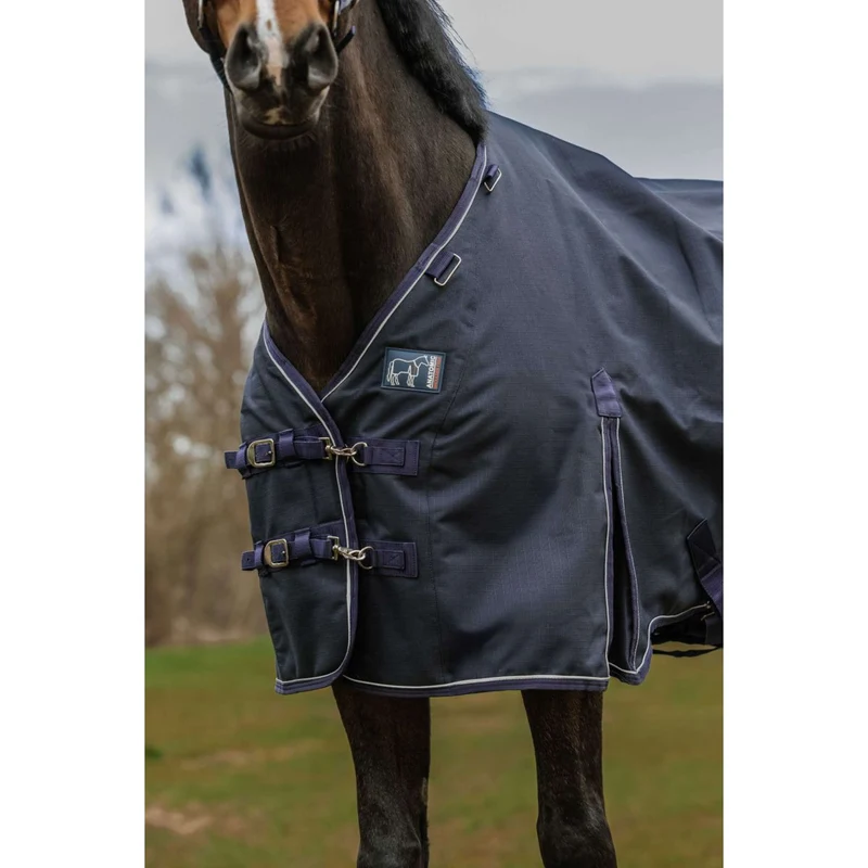 EQUITHÈME Couverture d'Extérieur Anatomic 1200D 100g Marin
