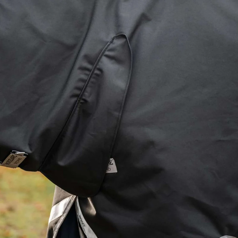 Amigo Turnout Rug Integrated 1200D 250g Black/Titanium Grey/Silver