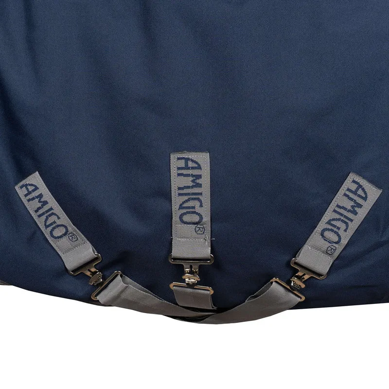 Amigo Turnout Rug FieldSafe Plus 1200D 250g Navy/Titanium Grey/Silver
