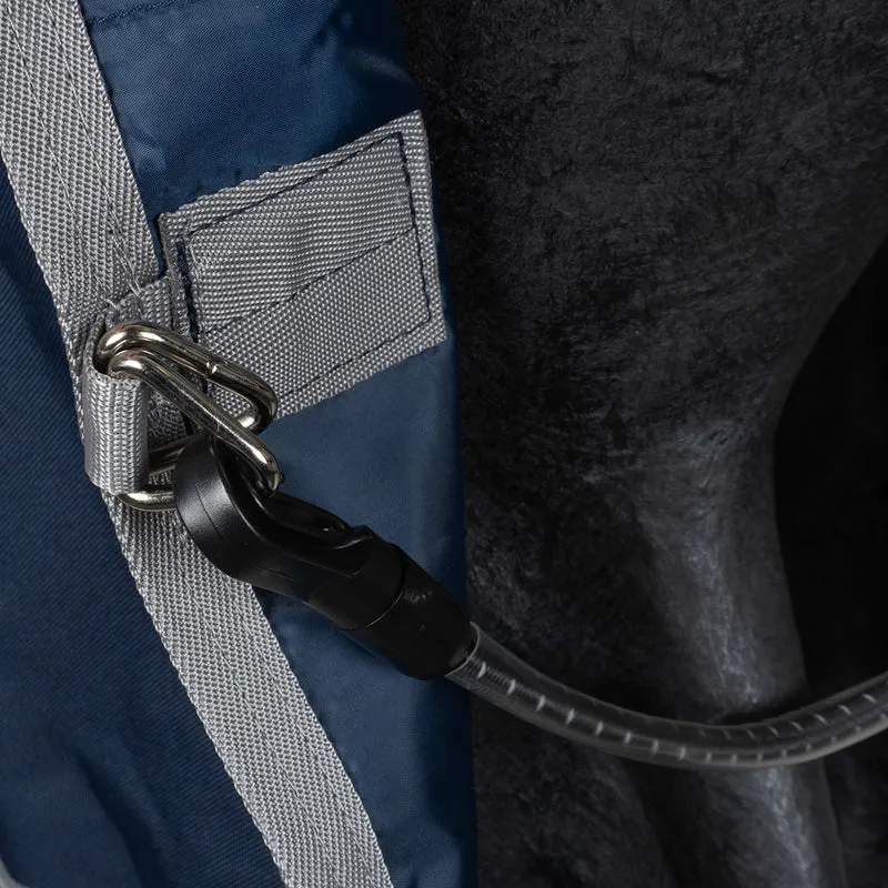 Amigo Turnout Rug FieldSafe Plus 1200D 250g Navy/Titanium Grey/Silver