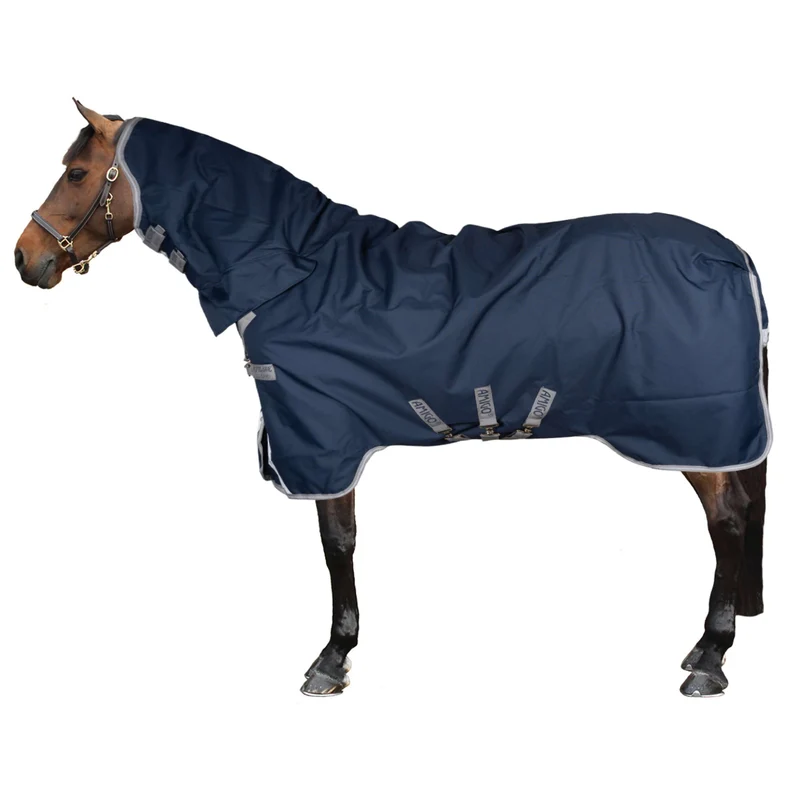 Amigo Turnout Rug Integrated 1200D 150g Navy/Titanium Grey/Silver