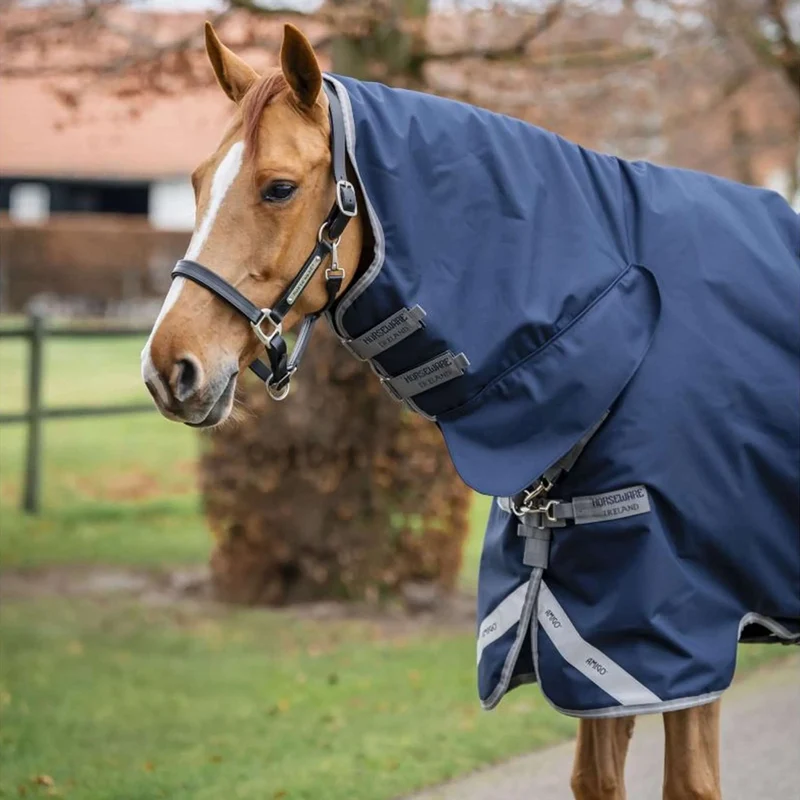 Amigo Turnout Rug Integrated 1200D 150g Navy/Titanium Grey/Silver