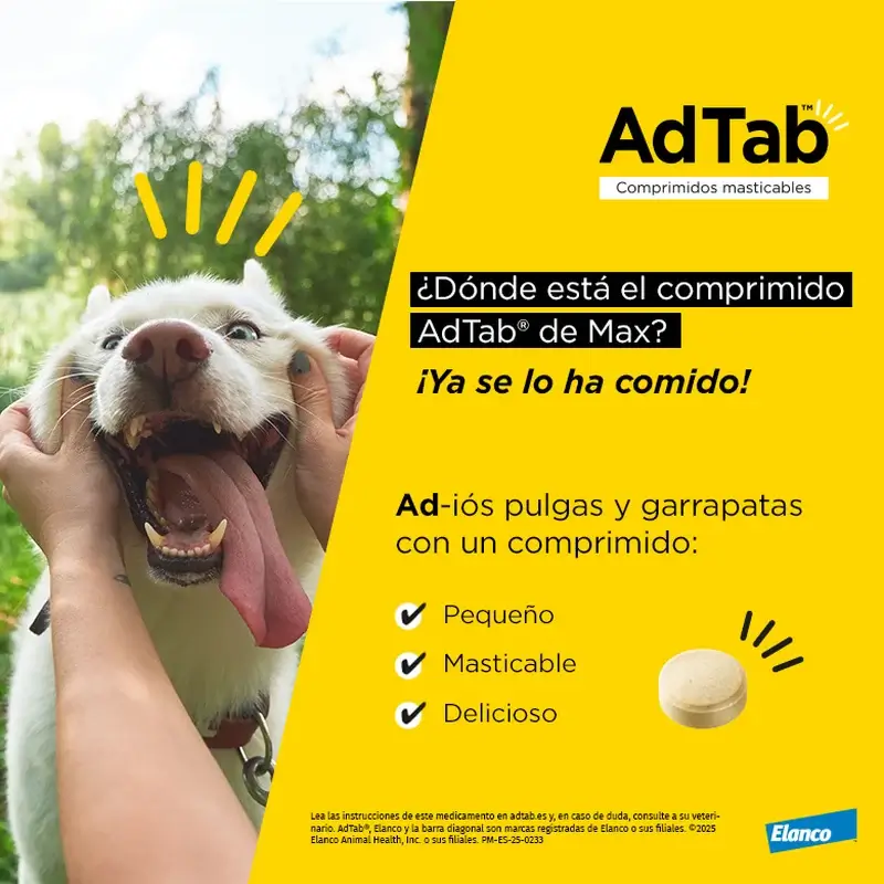 Adtab 112Mg Chewable Tablets Dogs 2,5-5,5Kg, 6 Tablets