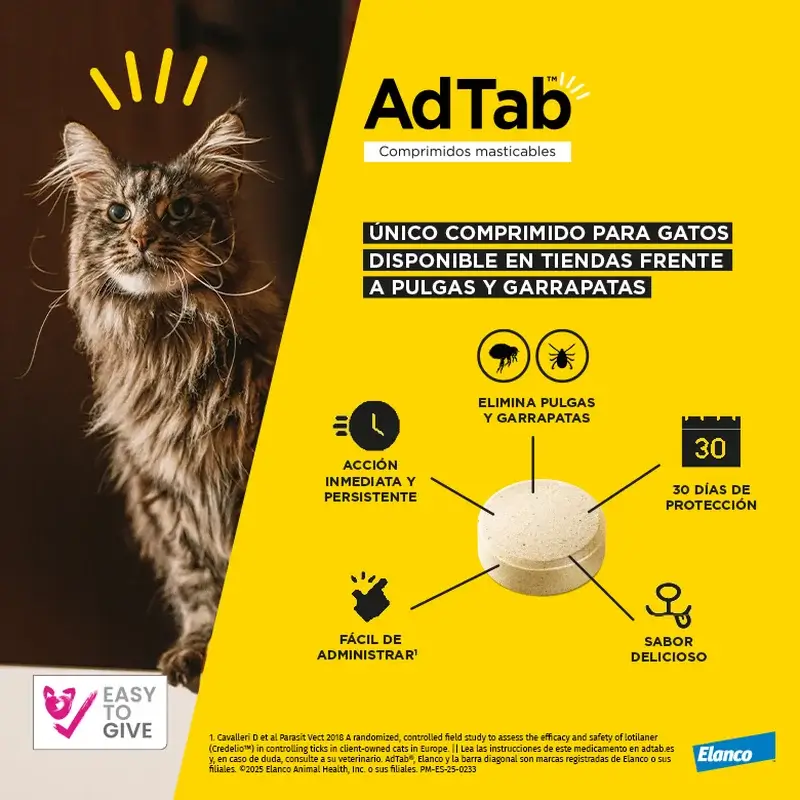 Adtab 48Mg Chewable Tablets Cats 2-8Kg, 6 Tablets