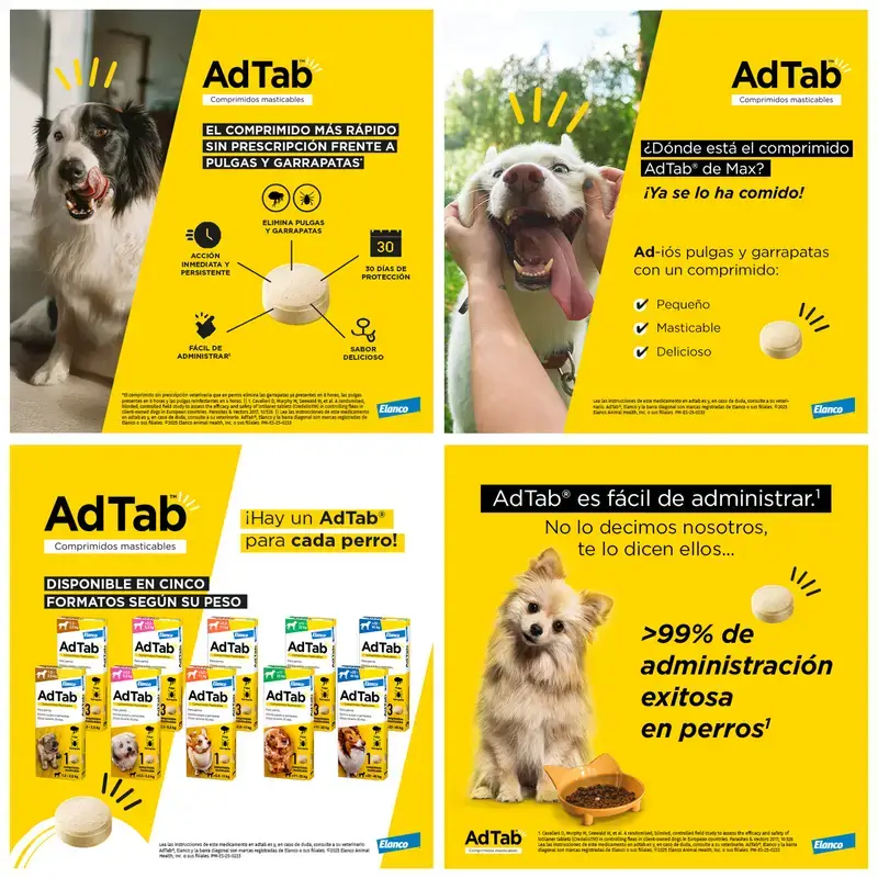 Adtab 112Mg Chewable Tablets Dogs 2,5-5,5Kg, 6 Tablets
