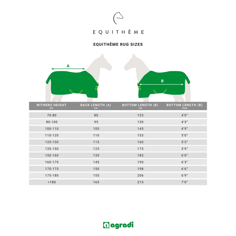 EQUITHÈME Couverture pour Poulain Tyrex 1200D Marine/Bordeaux