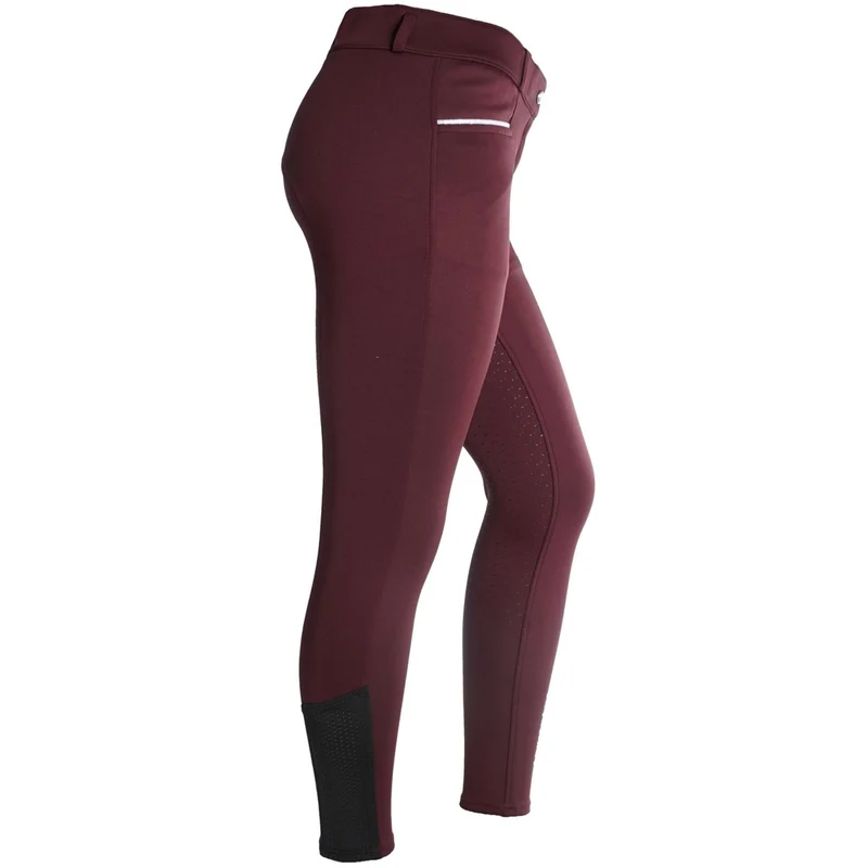 EQUITHÈME Pantalon d'Équitation Claudine Bordeaux