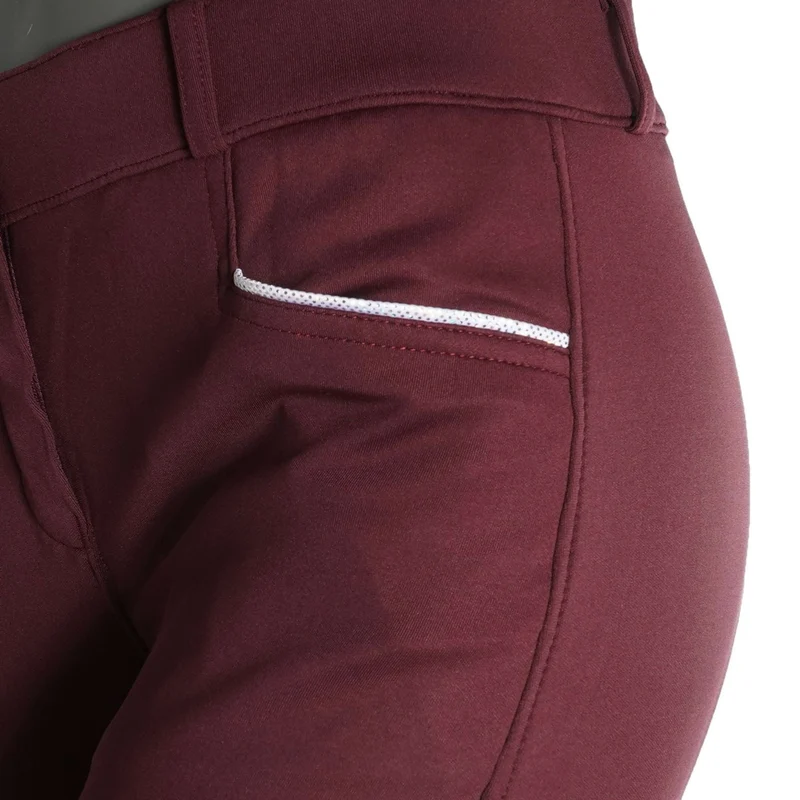 EQUITHÈME Pantalon d'Équitation Claudine Bordeaux