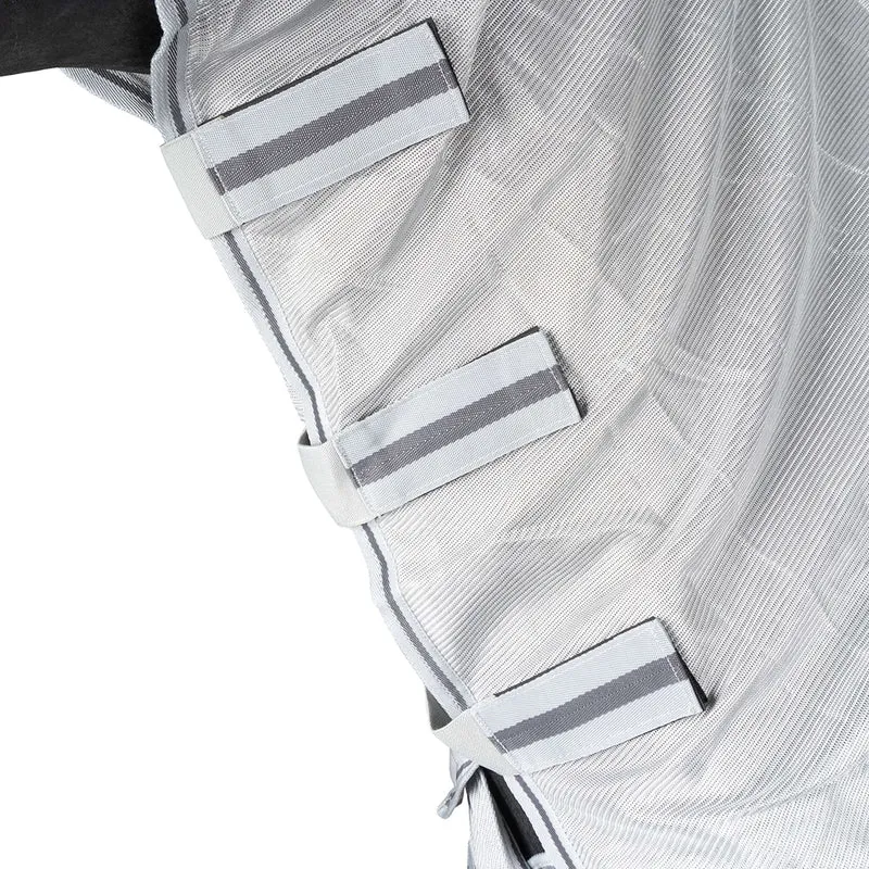 Waldhausen Couverture Anti-Mouches Protect avec Cou Indépendant Gris argenté/Gris