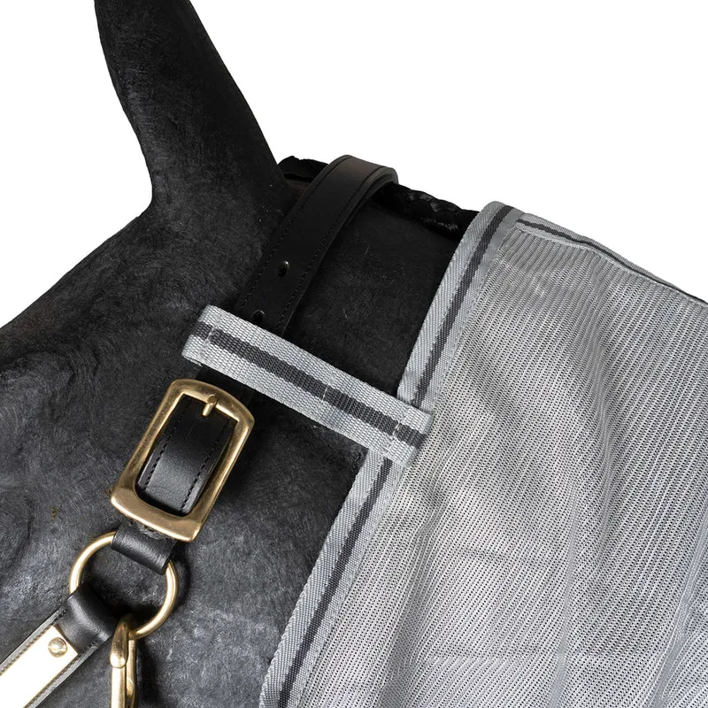 Waldhausen Couverture Anti-Mouches Protect avec Cou Indépendant Gris argenté/Gris