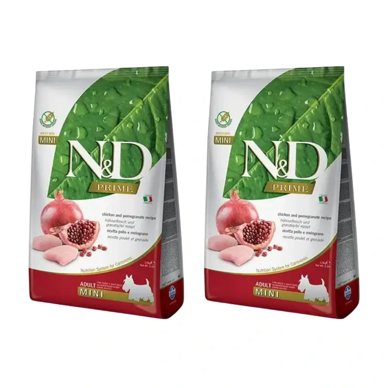 Farmina N&D Dog Prime Mini Chicken 2,5Kg, Dog Food, Pack Of 2