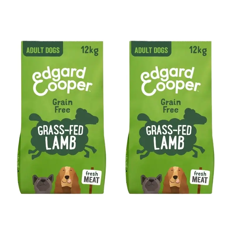 Edgard & Cooper Dog Food 12Kg Lamb, Pack Of 2