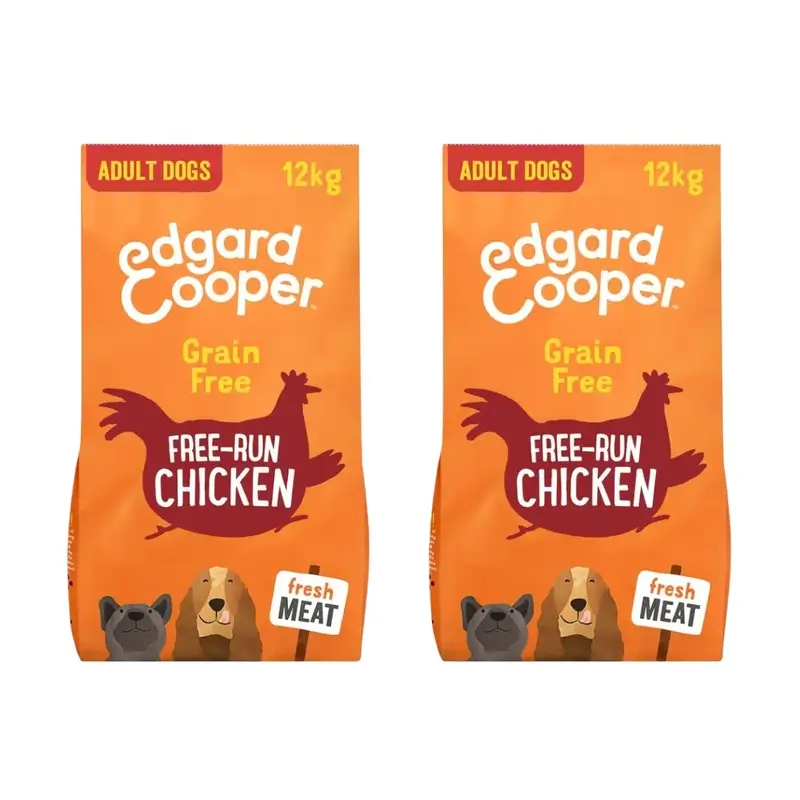 Edgard & Cooper Dog Food 12kg Free Range Chicken, Pack Of 2