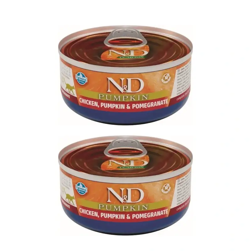 Farmina Cat Pumpkin Chicken 24X70Gr Box, Wet Food For Cats, Pack Of 2