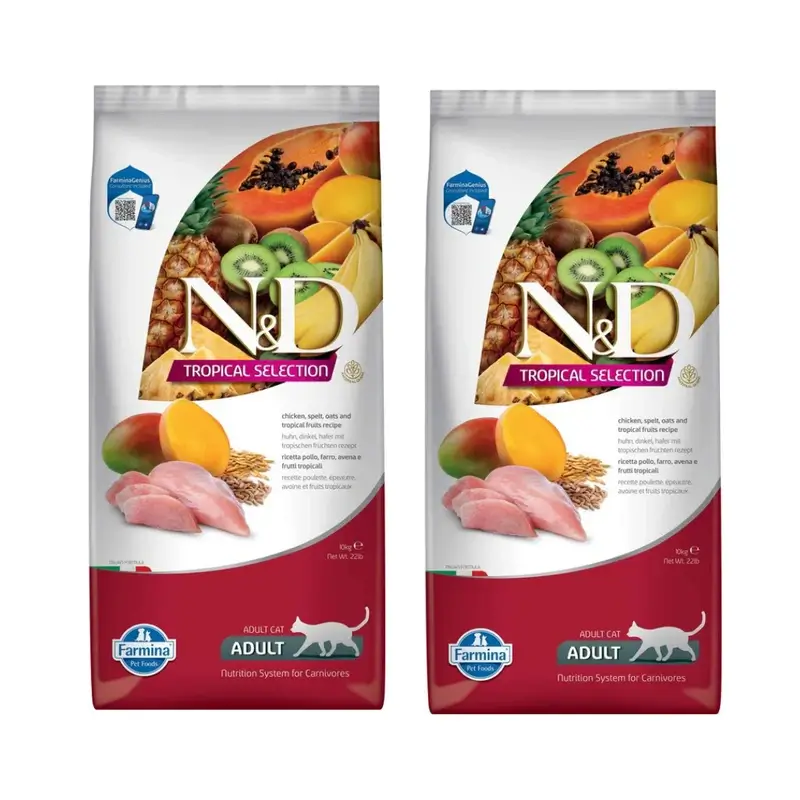 Farmina N&D Cat Tropical Selection Chicken 10Kg, Pack Of 2