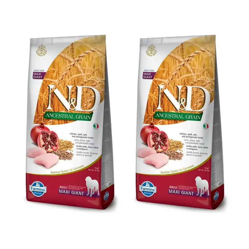Farmina N&D Dog Ancestral Giant Chicken 12Kg, Dog Food, Pack Of 2