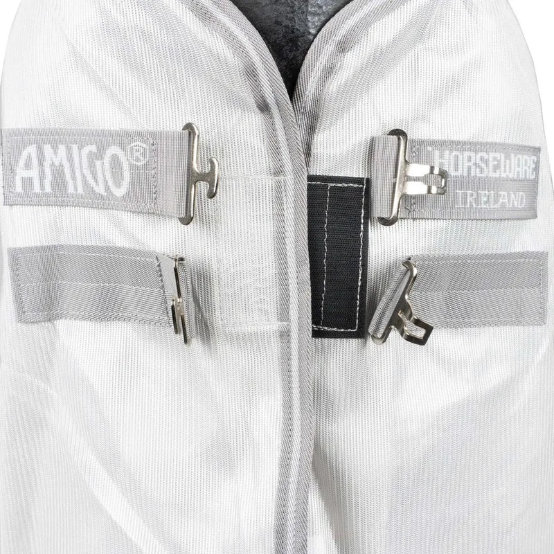 Amigo Couverture Anti-Mouches Integrated Argent/Gris Titane/Argent