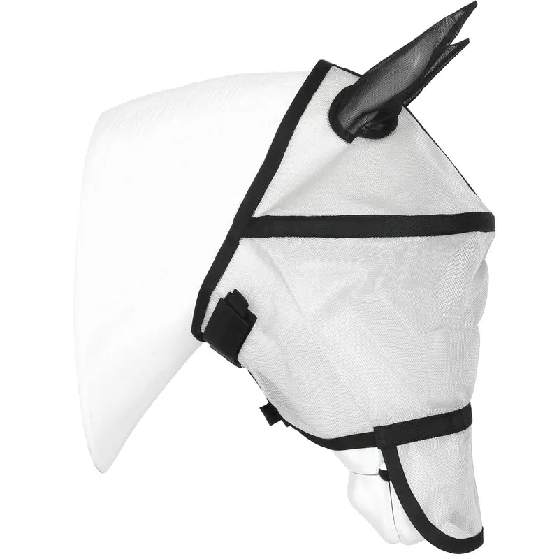 EQUITHÈME Masque Anti-Mouches Protec avec Protection UV Argent