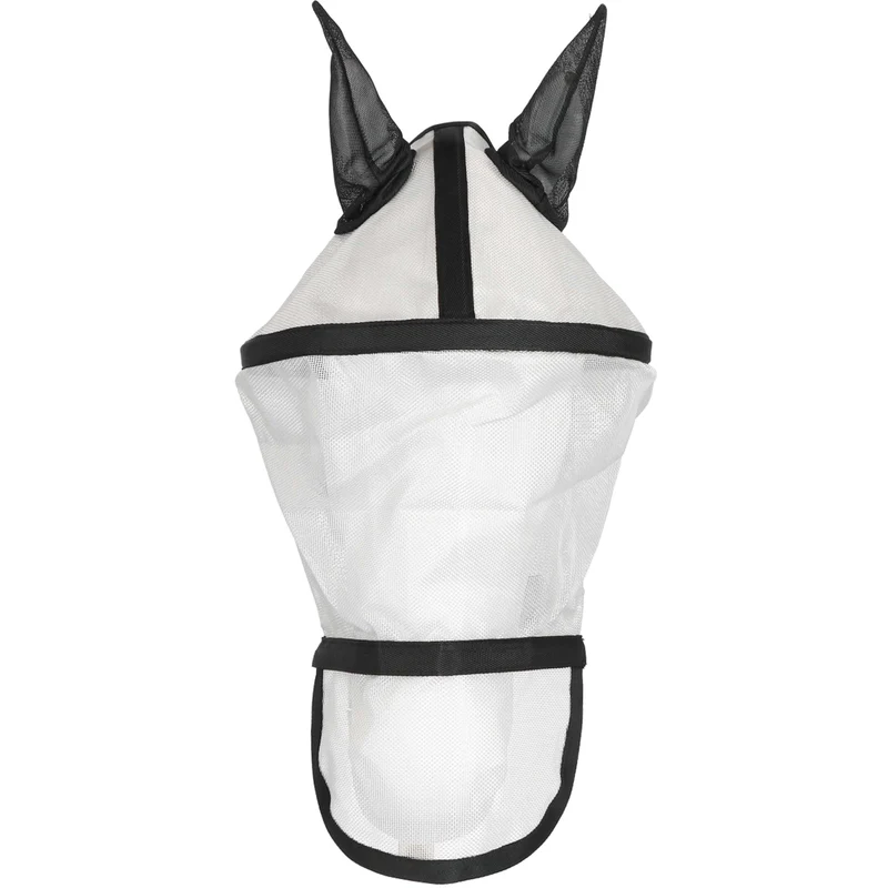 EQUITHÈME Masque Anti-Mouches Protec avec Protection UV Argent