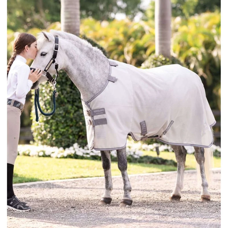 Amigo Bug Rug Pony Argent/Gris Titane/Argent