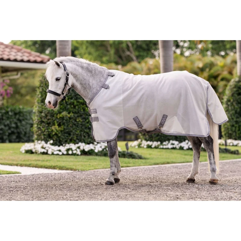 Amigo Bug Rug Plus Pony Argent/Gris Titane/Argent