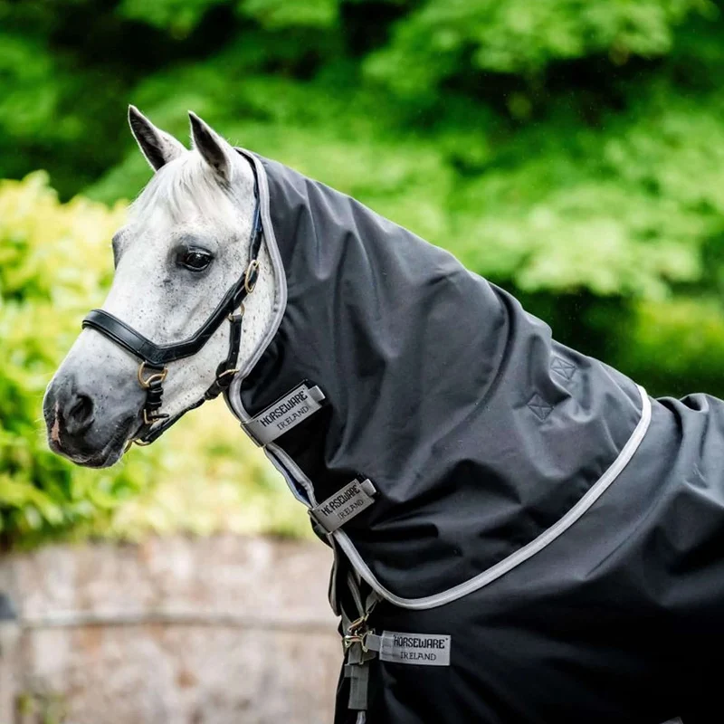 Amigo Chemise Turnout 1200D Plus 50g Noir/Gris Titane/Argent