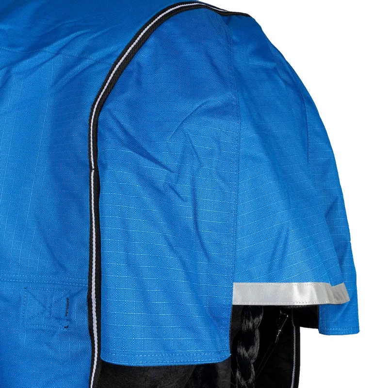 EQUITHÈME Couverture d'Extérieur Tyrex 1200D 150g Aisance High Neck Bleu Royal