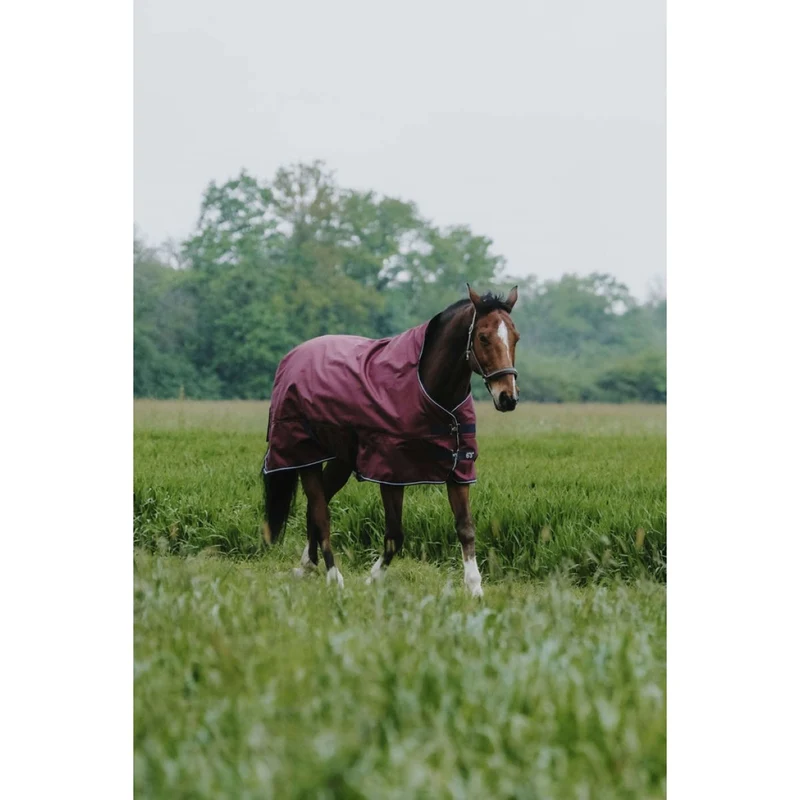 EQUITHÈME Couverture d'Extérieur Tyrex 1200D 300g High Neck Bordeaux