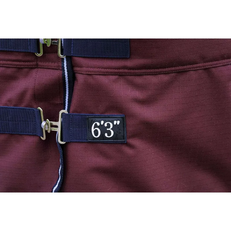 EQUITHÈME Couverture d'Extérieur Tyrex 1200D 300g High Neck Bordeaux
