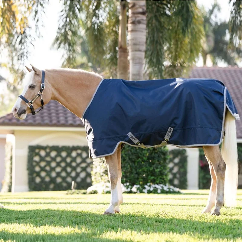 Amigo Chemise Turnout 1200D Pony 0g Marine/Gris Titane/Argent