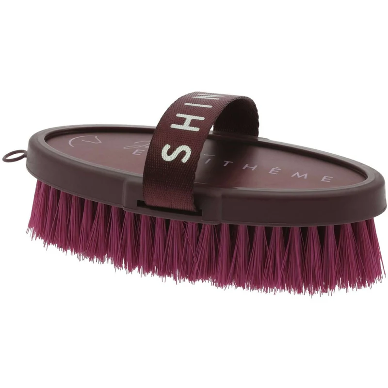EQUITHÈME Brosse Douce Je T'aime Bordeaux