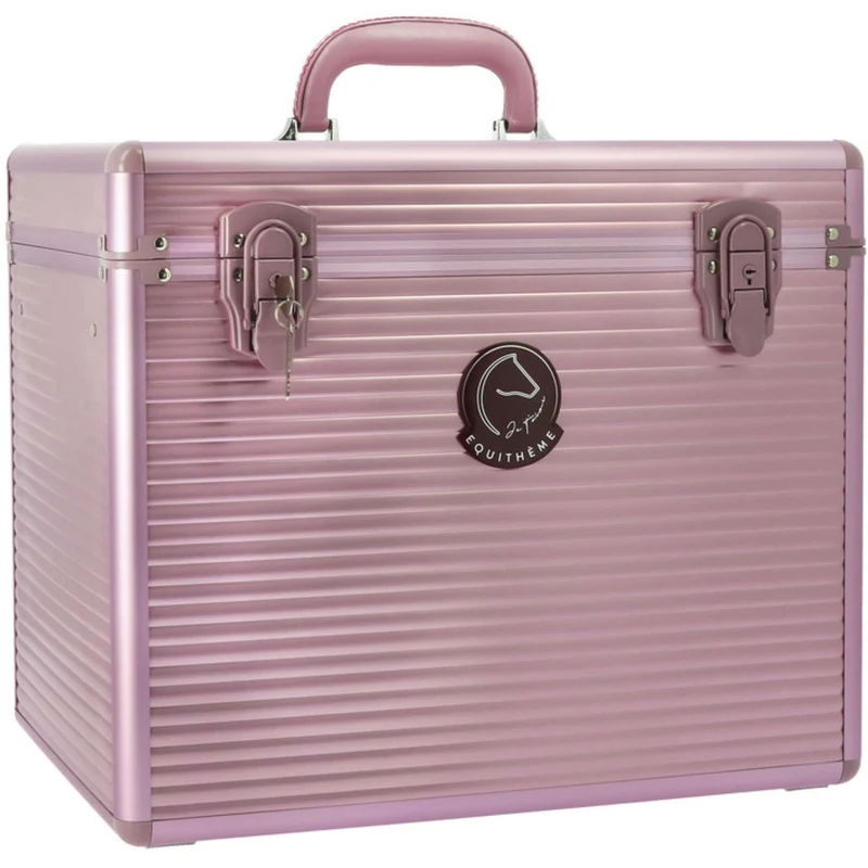 EQUITHÈME Caisse de Pansage Je T'aime Rose/Burgundy