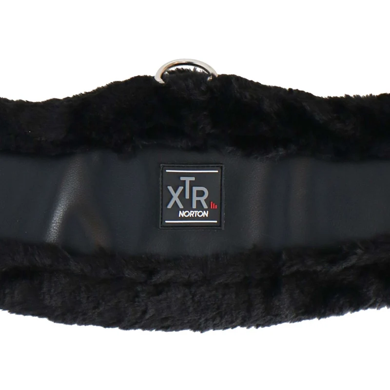 Norton Sangle de Dressage XTR Peau de Mouton Synthétique Noir
