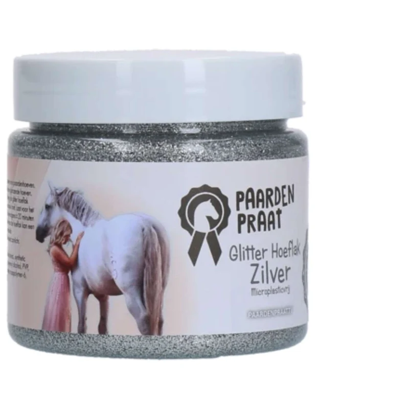 Paardenpraat Hoof Polish Glitter Argent