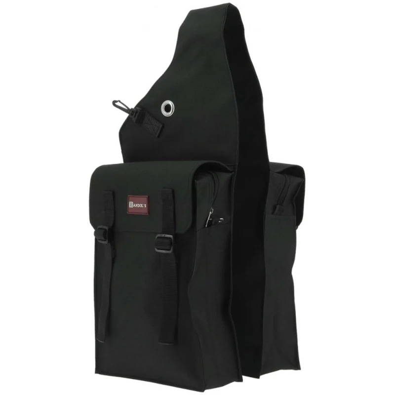 Randol's Sacoche Double de Selle avec Rabat Noir