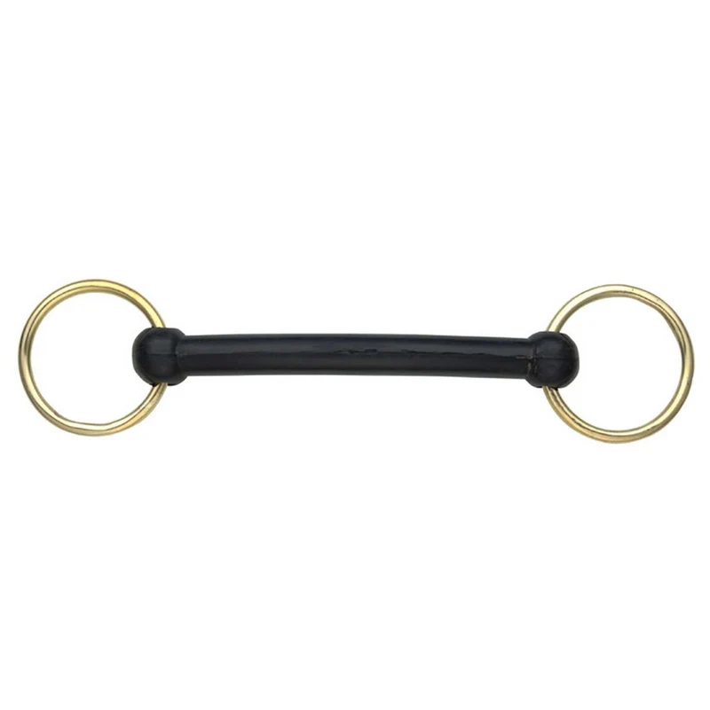Shires Mors de Filet Caoutchouc Noir