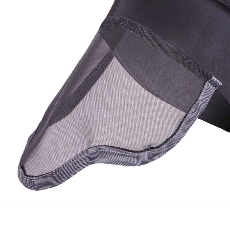 Shires Masque Anti-Mouches Stretch avec Nez Jet Black