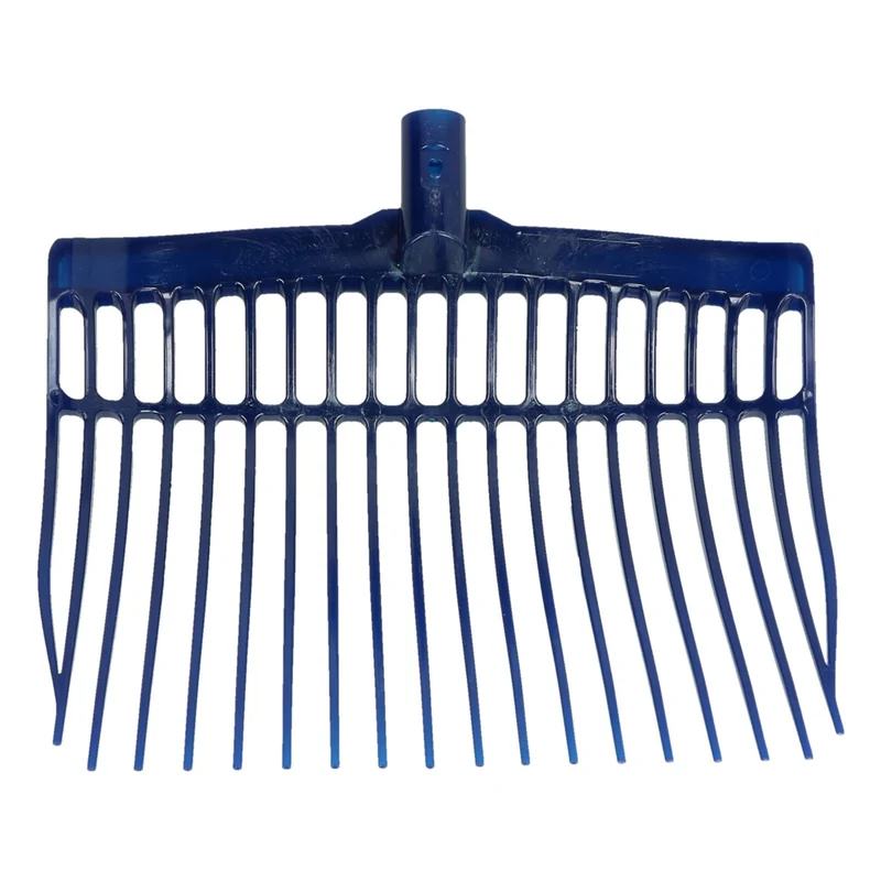 Vplast Fourche à Fumier Plastique sans Manche Bleu